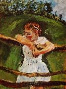 Chaim Soutine Young Girl at the Fence oil